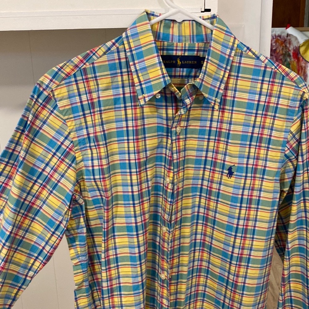 Ralph Lauren button up plaid oxford